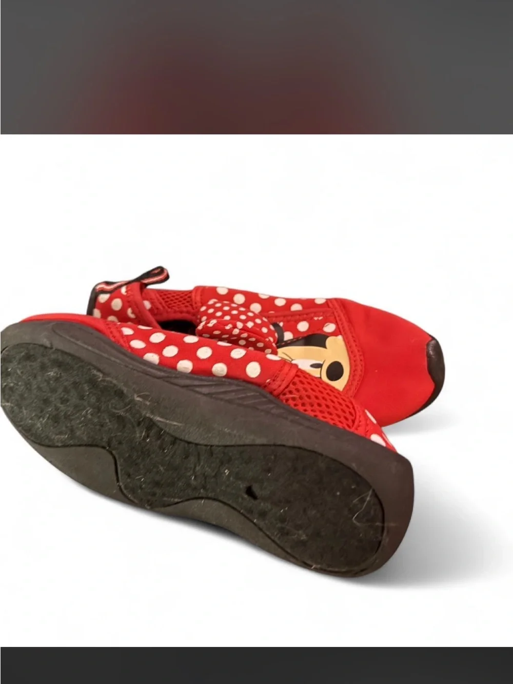 Disney Red Minnie Mouse Kids Slip-On Water Shoes